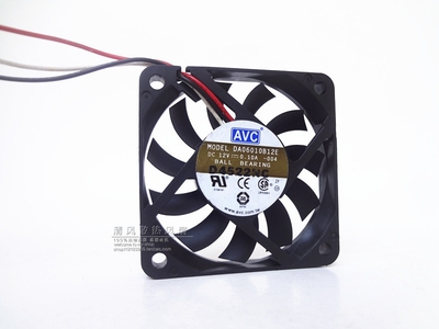 AVC 6010 12V 0.10A 6CM 6厘米 静音 CPU 机箱风扇 DA06010B12H