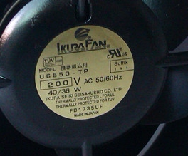 原装育良 16050 200V 40/36W型号U6550-TP 安川变频器专用风机