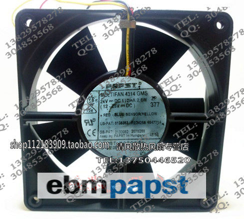 TYP 4314GMS 24V 2.6W 120*120*32MM 12032 直流变频器散热风扇