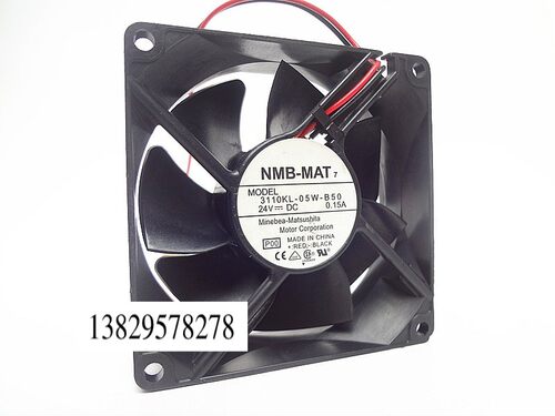 NMB 3110KL-05W-B50 8025 8cm 24V 0.15A 8厘米 2线 变频器风扇