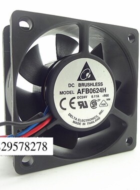AFB0624H-R00 6025 24V 0.11A 6CM/厘米 三线报警变频器风扇