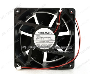 12038 24V B10 NMB 双滚珠 05W 12CM变频器风扇 4715KL 正品 0.20A