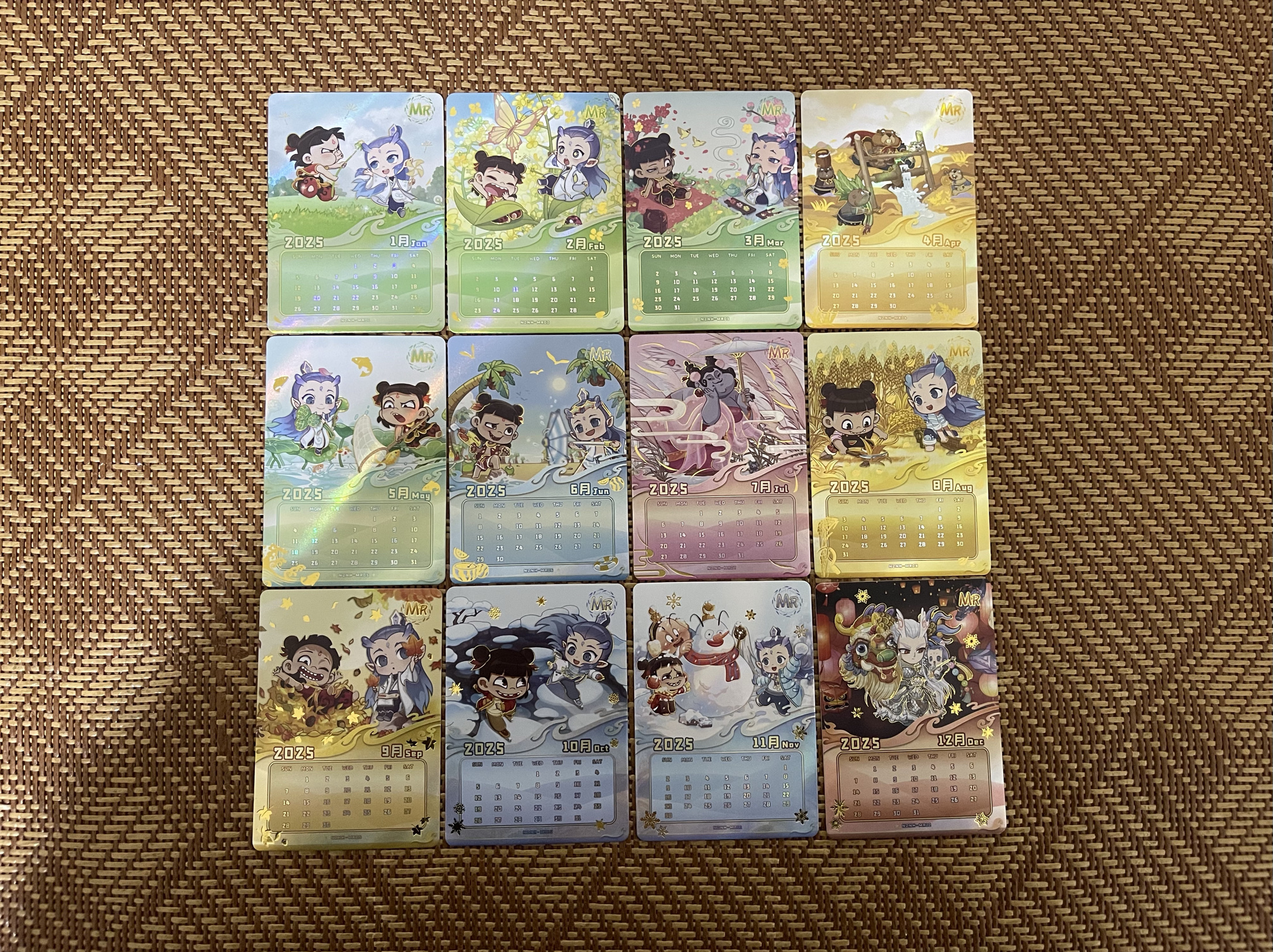 正版集卡社哪吒魔童闹海第一弹MR日历豪华版收藏卡片敖丙单卖