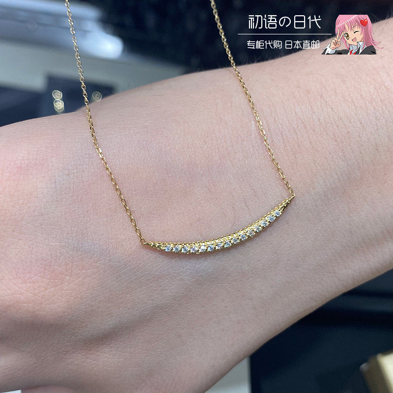 日本代购ginzarim18k女笑脸项链图片