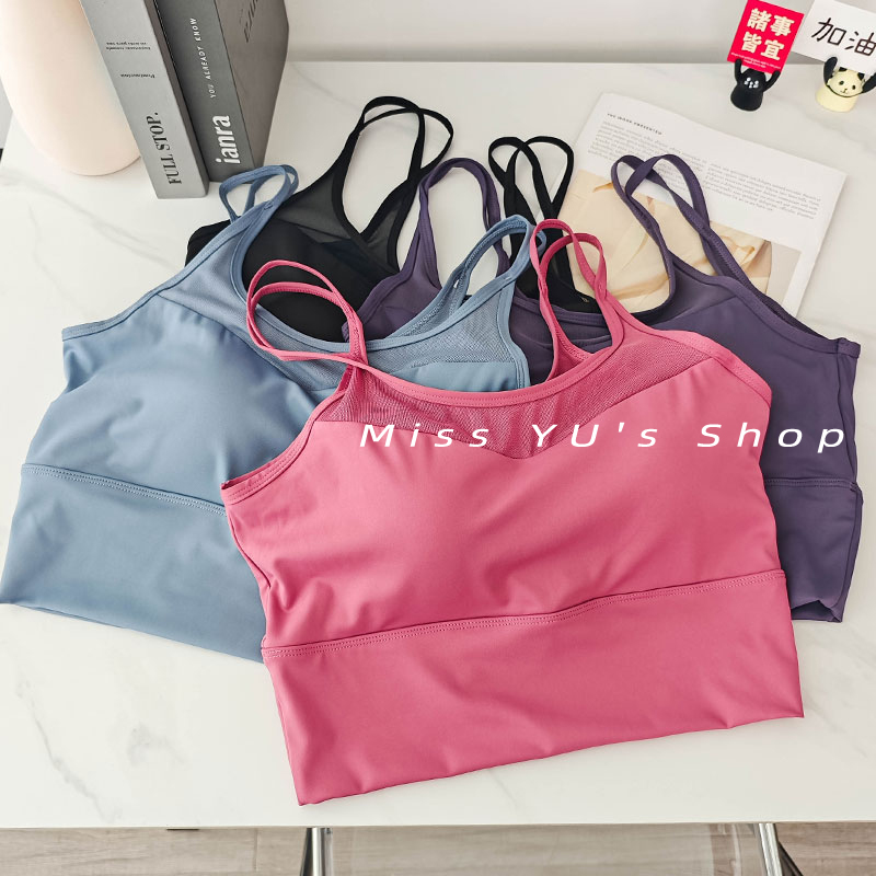 JOJSLULUY网纱运动内衣夏跑步