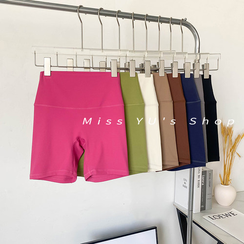 高弹速干三分瑜伽健身裤裸感