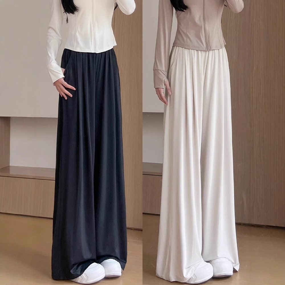 黑色冰丝防晒裤女2025新款夏季高腰显瘦凉凉裤宽松休闲运动阔腿裤,户外/登山/野营/旅行用品,防晒裤,淘宝优惠券,粉丝福利购,淘宝优惠卷