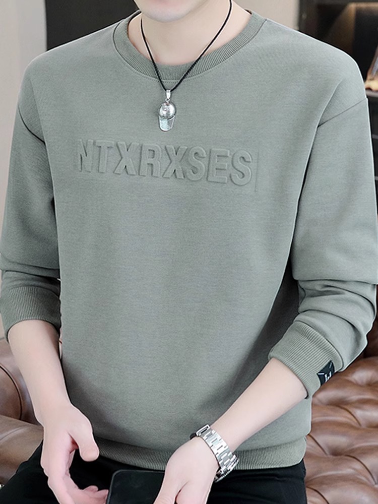 加绒加厚卫衣男纯棉新款