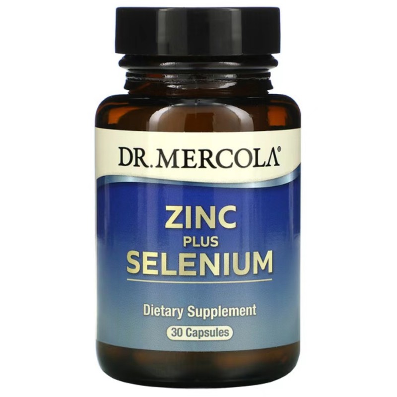 包邮美国 Dr. Mercola ZINC SELENIUM 锌+硒+铜 30粒素食胶囊