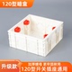 120型六位暗盒大正方形盒双线盒PVC阻燃开关面板暗装 加厚底盒