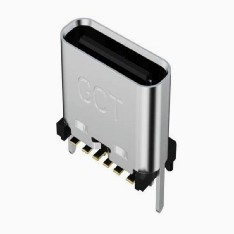 USB4140-GF-0230-C 接插件连接器USB C REC GF VERT 6P SMT 2.3MM