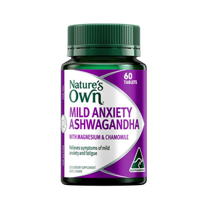澳洲直邮Natures Own Mild Anxiety南非醉茄片情绪控制缓蕉虑助眠