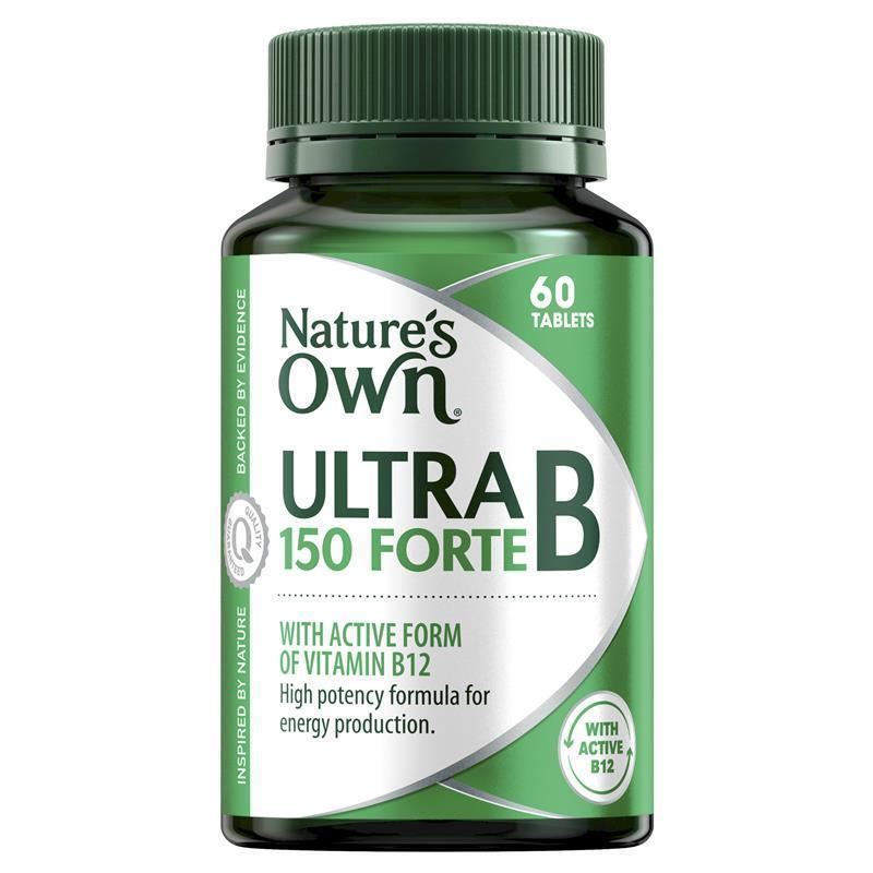 澳洲直邮 NATURES OWN 超级复合维生素B Ultra B 150 Forte 60粒
