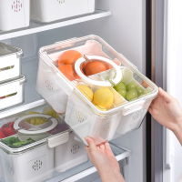 冰箱收纳盒食品级蔬菜沥水厨房保鲜专用冷冻备菜分装整理密封神器