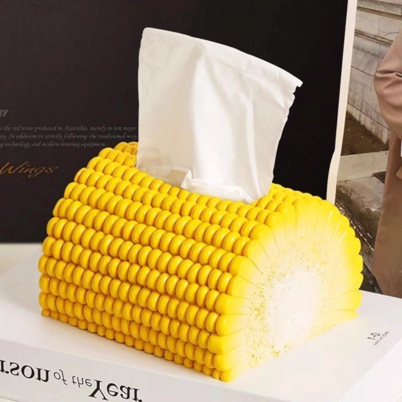 玉米纸巾盒创意搞怪趣味客厅茶几抽纸盒网红餐巾纸盒家用桌面摆件