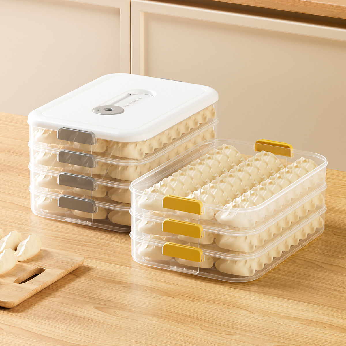 饺子盒冰箱冷冻专用食品级水饺馄饨速冻家用密封保鲜盒厨房收纳盒