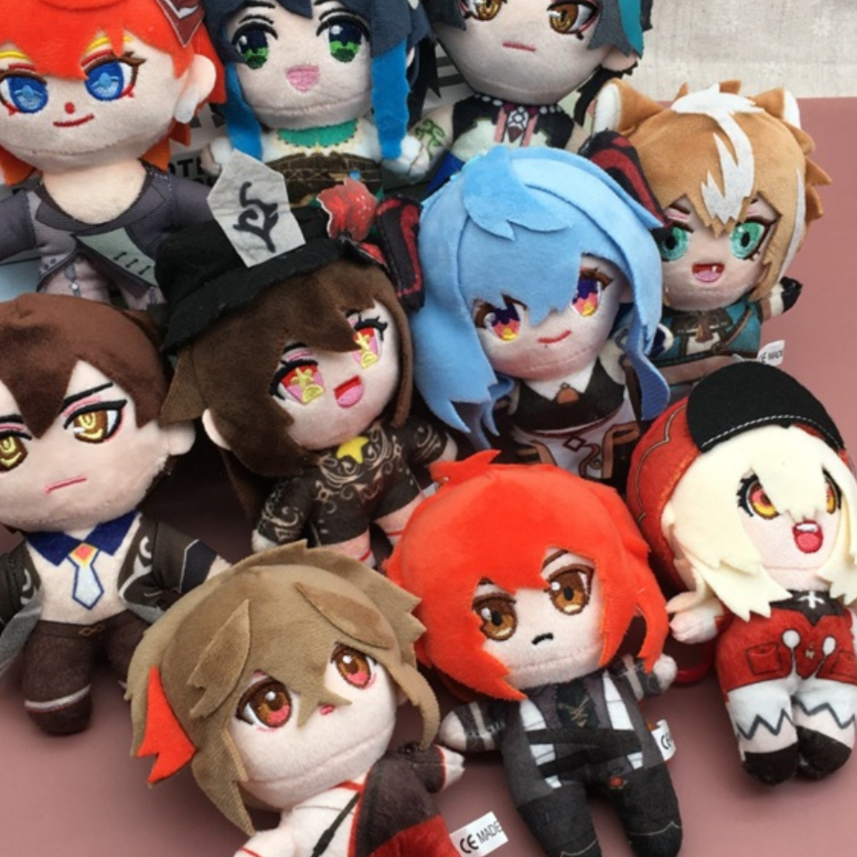 二次元原神游戏动漫周边钟离菲谢尔毛绒玩具公仔包包娃娃机小挂件