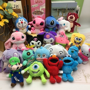 可爱毛绒玩具挂件礼物小娃娃机卡通公仔花精品钥匙扣活动抽奖礼品