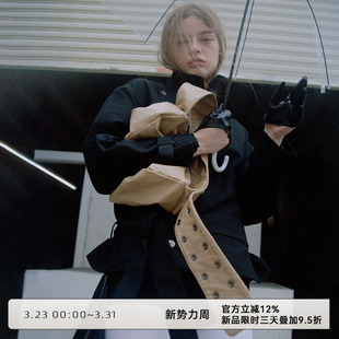 CLOUD WILD白云野边摩登复古单肩包双色大容量宽肩带斜跨包女