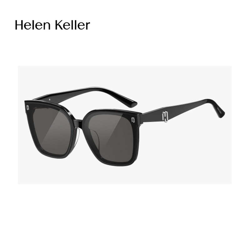 海伦凯勒26年新款大框黑超金属防紫外线防晒太阳镜男墨镜女H2808