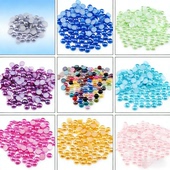 纯色平底半圆塑料ABS仿珍珠diy服装 美甲首饰品配件辅料