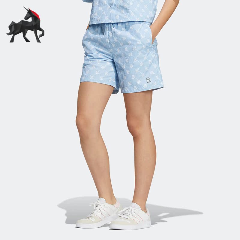 Adidas/阿迪达斯正品Neo女子夏季宽松透气休闲运动舒适短裤IB5843