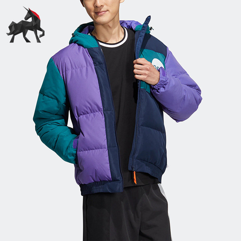 Adidas/阿迪达斯正品neo U VBE JACKET DW2情侣运动羽绒服 HN4781