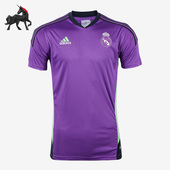 男子足球训练透气运动短袖 Adidas 阿迪达斯正品 T恤HT8809