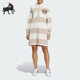 连衣裙IN1063 女子撞色条纹长袖 Adidas 阿迪达斯正品