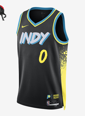 Nike/耐克正品印第安纳步行者队男士无袖篮球背心DX8504-010