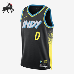 Nike/耐克正品印第安纳步行者队男士无袖篮球背心DX8504-010