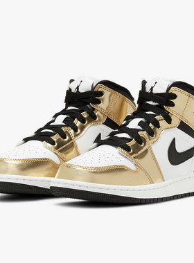 Nike/耐克正品 Air Jordan 1 Mid AJ1男女运动休闲鞋DC1420-700