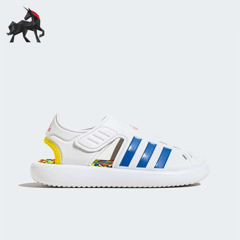 Adidas/阿迪达斯正品大童魔术贴包头运动休闲凉鞋ID5838