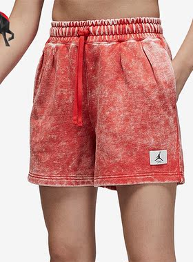 Nike/耐克正品Air Jordan女子运动休闲水洗做旧针短裤 DQ4614-605