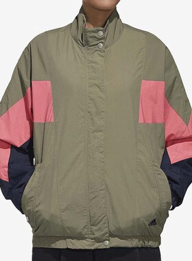 Adidas/阿迪达斯正品秋冬新款女子宽松立领拉链外套 GF6965