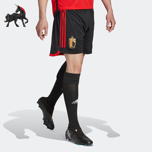 世界杯比利时队男子足球运动休闲短裤 HD9414 阿迪达斯正品 Adidas