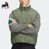 运动休闲双面穿羽绒马甲 三叶草男女款 HR8262 阿迪达斯正品 Adidas
