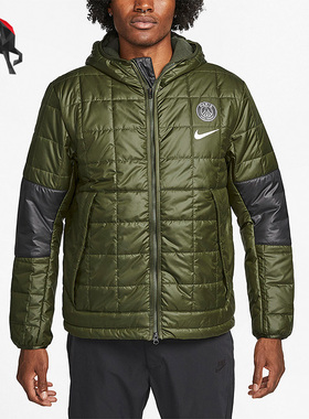 Nike/耐克正品巴黎圣日耳曼男子加绒连帽夹克棉服DN3153-325