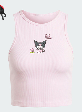 Adidas/阿迪达斯正品TANK TOP K女士卡通印花运动背心JG8051