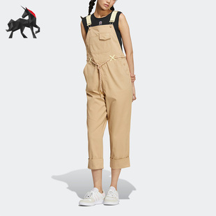 女子背带宽松透气运动七分裤 NEO秋季 HM2029 阿迪达斯正品 Adidas