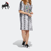 运动连衣裙 Adidas 女子短袖 三叶草夏季 HC3083 阿迪达斯正品