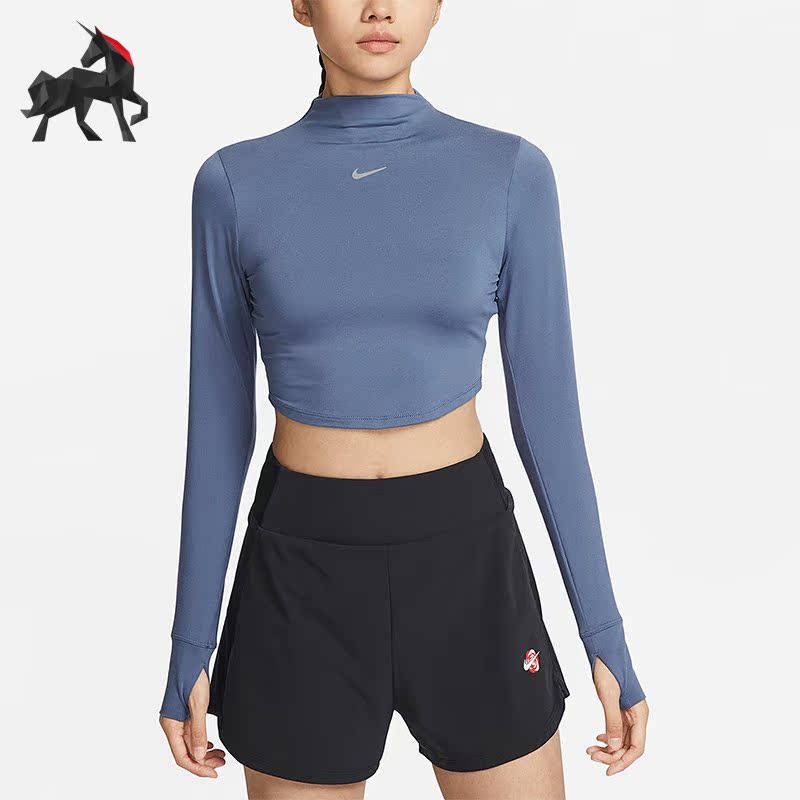 耐克女子长袖短款上衣