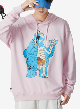 Adidas/阿迪达斯正品Neo男女保暖运动连帽时尚卡通卫衣HM9947