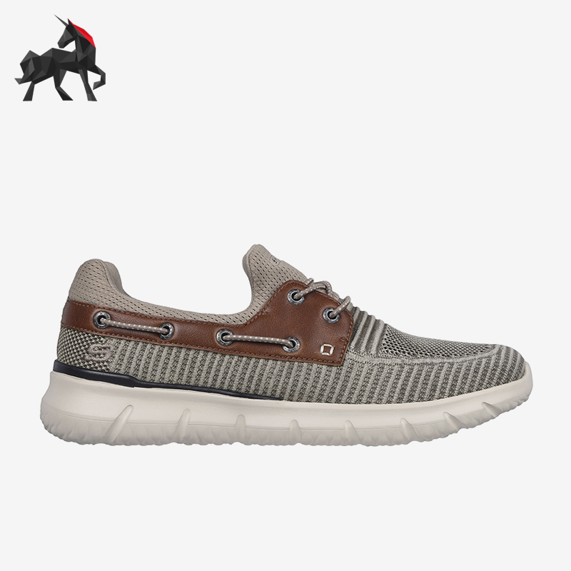 斯凯奇男子运动休闲鞋系带透气