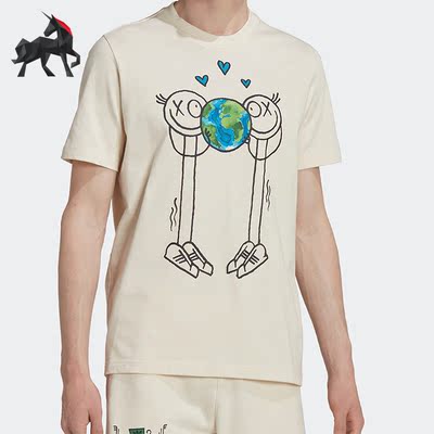 阿迪达斯正品短袖男子T恤