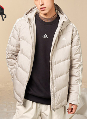 Adidas/阿迪达斯正品M JKT DOWN 6男士运动连帽羽绒服IK2374