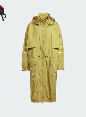 Adidas/阿迪达斯正品SMC女士长款梭织时尚梭织夹克外套IN3622