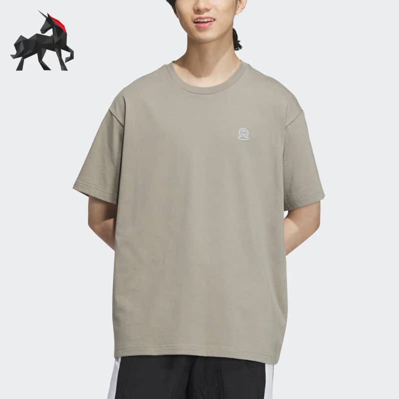 阿迪达斯新品男女休闲短袖