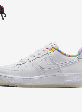 Nike/耐克正品AIR FORCE 1GS女子大童运动休闲鞋FN8912-111