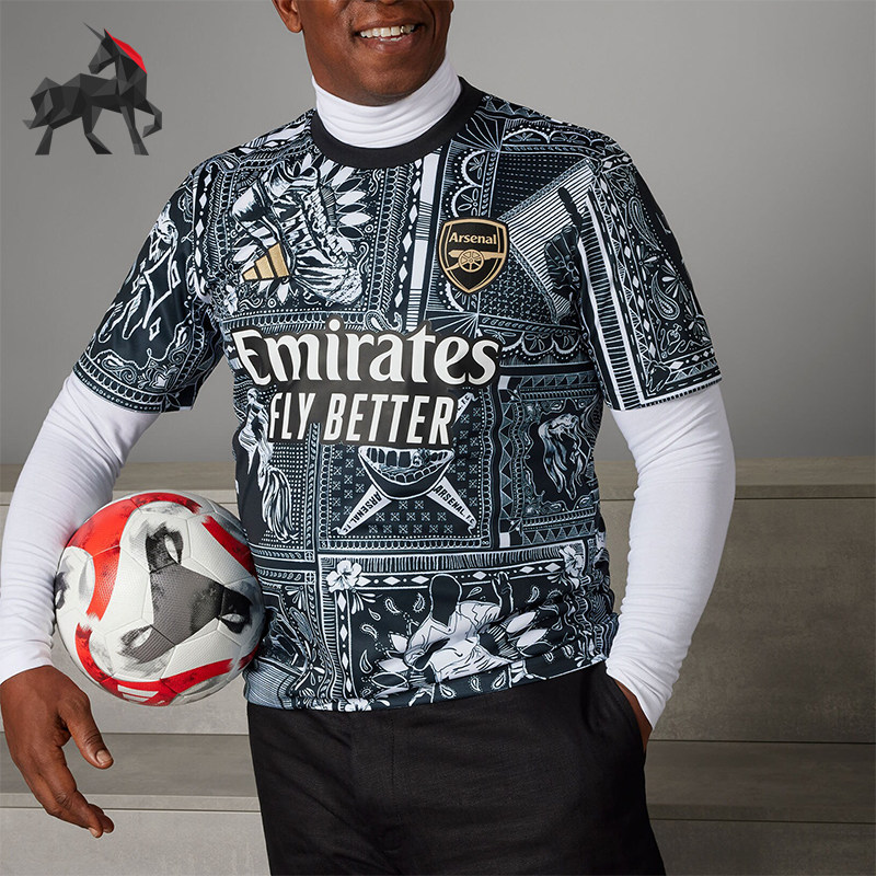 Adidas/阿迪达斯正品AFC IW PRESHI男士足球运动短袖球衣IQ2464